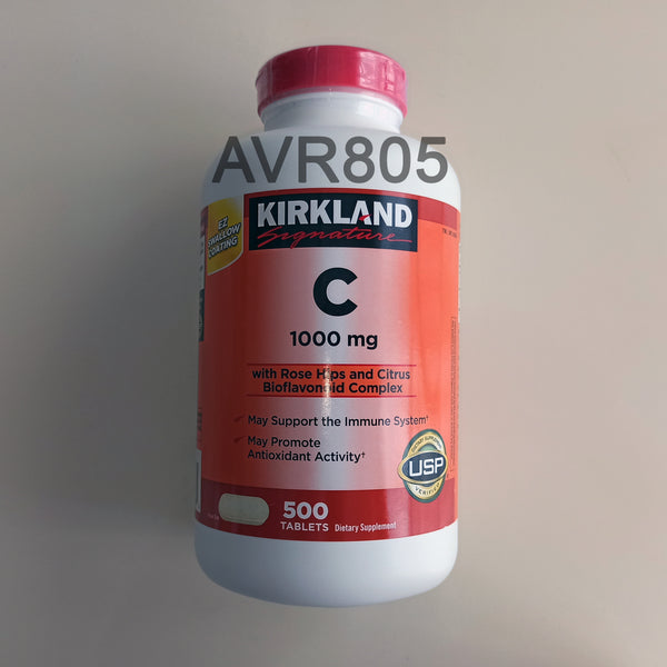 Kirkland Signature Vitamin C 1000mg with Rose Hips Rosehips 500 tablet