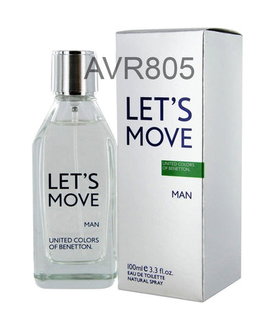 Benetton Let's Move Man 100ml EDT Spray for Men Tester