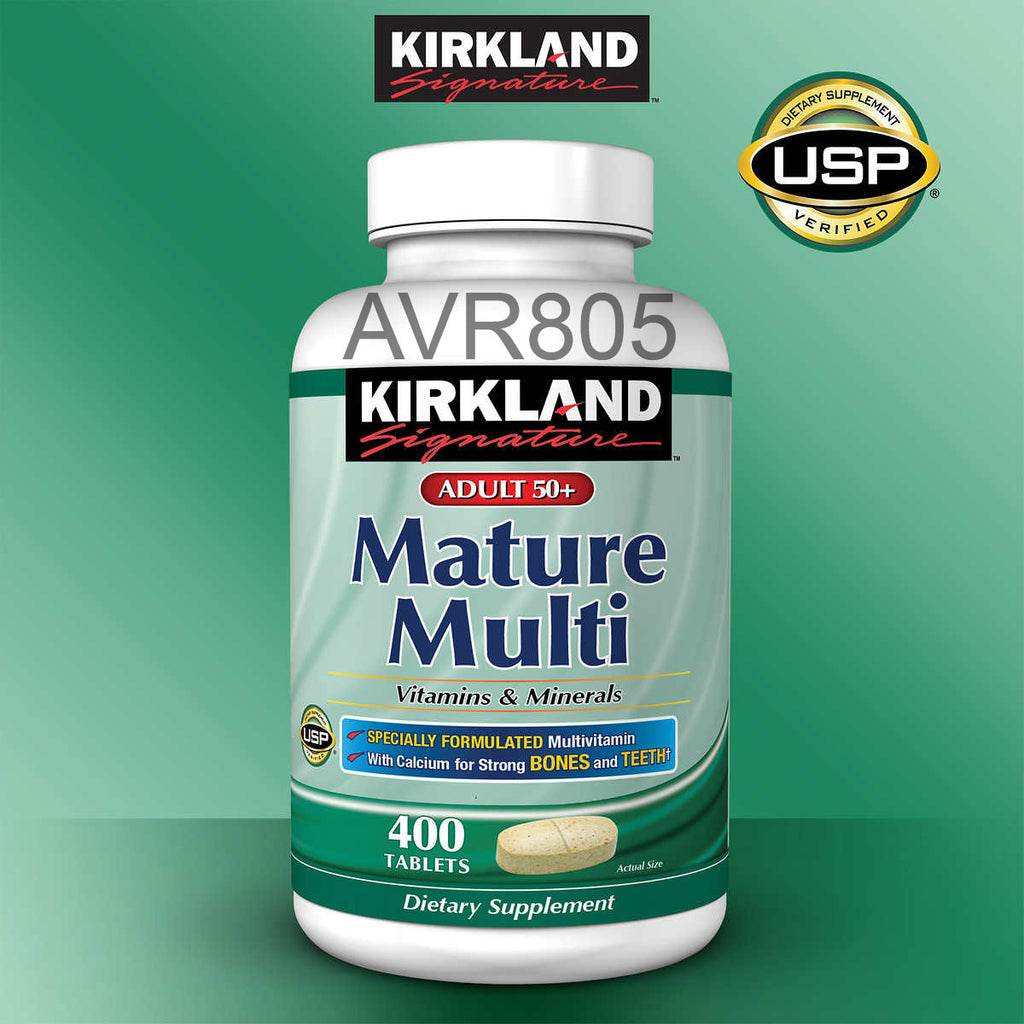 Kirkland Signature Mature Multi Vitamins & Minerals Adults 50+ 400 tablets
