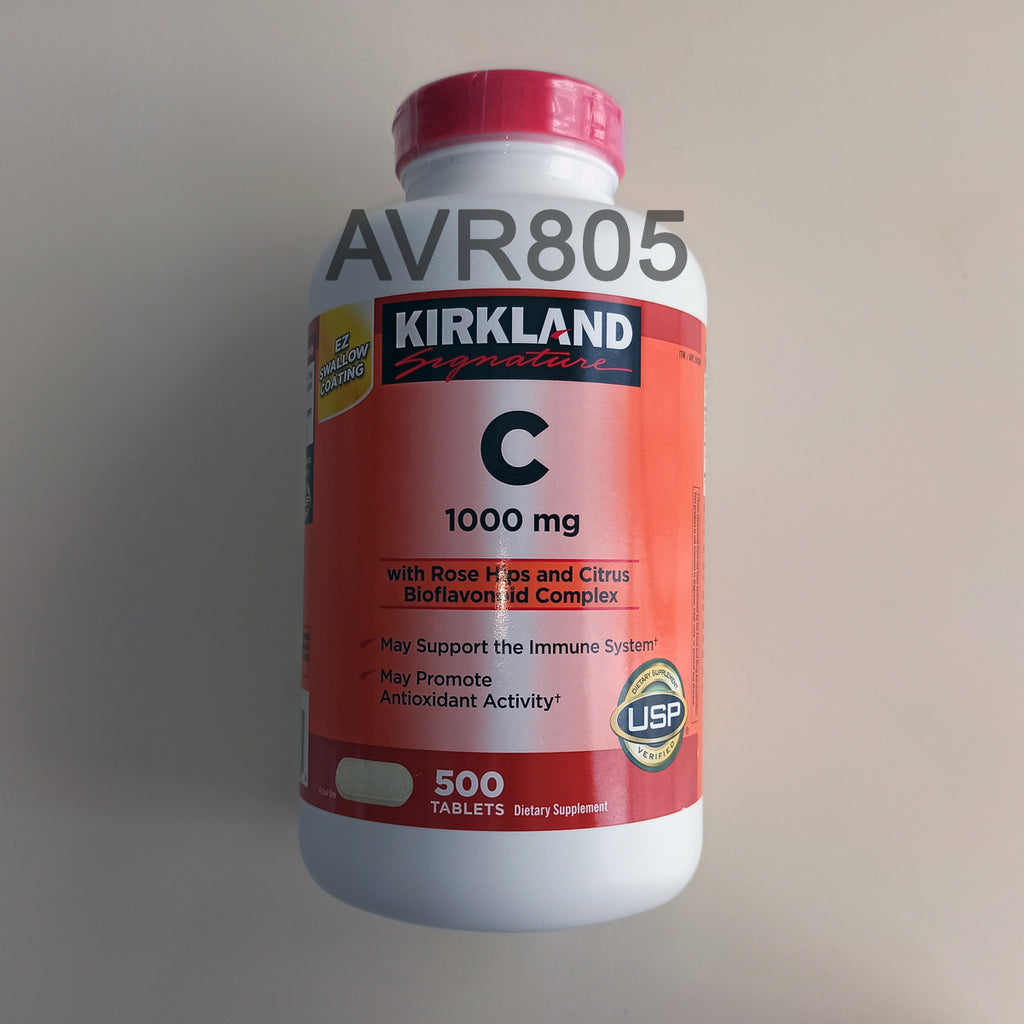 Kirkland Signature Vitamin C 1000mg with Rose Hips Rosehips 500 tablets