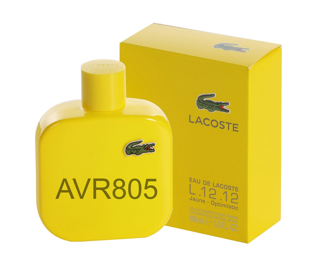 Lacoste L.12.12 Jaune - Optimistic Yellow 100ml EDT Spray for Men