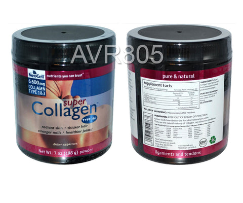 NeoCell 6,600mg Super Collagen Type 1 & 3 7oz (198g) Powder Brand New